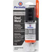 Steel Weld™ Epoxy, 25 ml, Syringe, Two-Part, Grey  AH077 | TENAQUIP