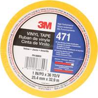 471 Vinyl Tape, 25.4 mm (1") W x 32.9 m (108') L, 5.2 mils, Yellow  AMC538 | TENAQUIP