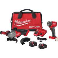 M18 Fuel™ Compact Impact Wrench & Grinder Kit, Lithium-Ion, 18 V  AUW252 | TENAQUIP