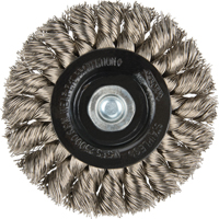 Knot Wire Wheel Brushes - Standard Twist Knot with 1/4" shank, 3" Dia., 0.014" Fill, Stainless Steel  BX195 | TENAQUIP