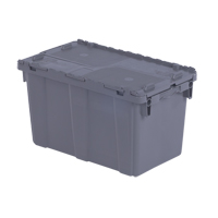 Flipak<sup>®</sup> Polyethylene Plastic (PE) Distribution Containers, 22.3" x 13" x 12.8", Grey  CA461 | TENAQUIP
