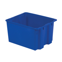 Polylewton Stack-N-Nest<sup>®</sup> Containers, 12" x 21" x 17", Blue  CC871 | TENAQUIP