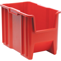 Giant Stacking Containers, 10.875" W x 17.5" D x 12.5" H, Red  CD577 | TENAQUIP