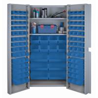Deep Door Combination Cabinets, 38" W x 24" D x 72" H, Grey CF355 | TENAQUIP