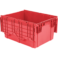 Flipak™ Polyethylene Plastic (PE) Distribution Containers, 27.9" x 20.9" x 15.2", Red  CF726 | TENAQUIP