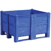 Pallet Container, 40"/47.25" D x 48"/39.4" W x 29"/29.1" H, 1543 lbs./2650 lbs. Capacity, Blue CF802 | TENAQUIP