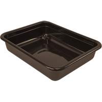 All-Purpose Flat-Bottom Storage Tub, 5" H x 15" D x 20" L, Plastic, Brown  CG228 | TENAQUIP