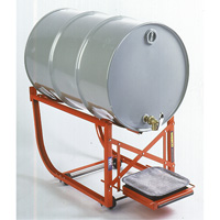 Drum Cradle with Drip Tray, 55 US gal. (45 Imperial Gal.) Capacity, 600 lbs./272 kg Load Limit DC566 | TENAQUIP