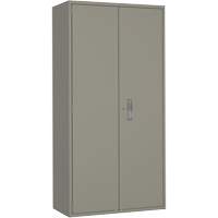 Wardrobe Storage Cabinet, Steel, 36" W x 18" D x 72" H, Grey  FL791 | TENAQUIP