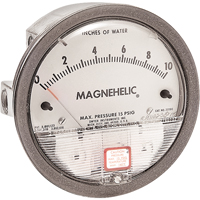 Magnehelic<sup>®</sup> Gauges, Analogue, 10 - 0 - 10 in. w.c.  HB207 | TENAQUIP
