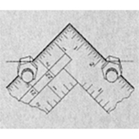 Fixations de calibre d'escalier pour équerres de charpente & équerres de charpentier  HT644 | TENAQUIP