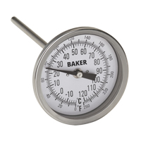 Bi-Metal Thermometers, Contact, Analogue, 0-250°F (-20-120°C)  IA266 | TENAQUIP
