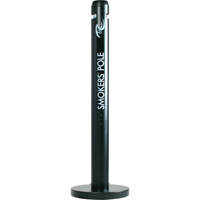 Smokers' Pole Cigarette Receptacle, Free-Standing, Aluminum, 41" Height  JC131 | TENAQUIP