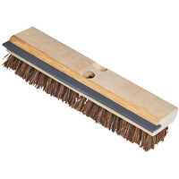 Utility Scrub Brush & Squeegee, 11" L, Palmyra Bristles, Beige  JM723 | TENAQUIP