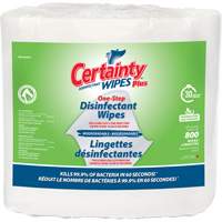 Biodegradable Plus Disinfectant Wipes, 7-9/10" x 5-9/10", 800 Count  JO098 | TENAQUIP