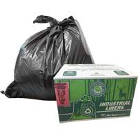 EcoLogo<sup>®</sup> Garbage Bags, X-Strong, 48" W x 60" L, Clear, Open Top  JO159 | TENAQUIP
