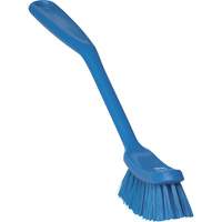 Narrow Dish Brush, Medium Bristles, 11" Long, Blue  JO468 | TENAQUIP