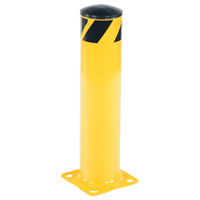 Safety Bollard, Steel, 24" H x 5-1/2" W, Yellow  KA105 | TENAQUIP