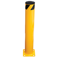 Safety Bollard, Steel, 36" H x 5.5" W, Yellow  KA106 | TENAQUIP