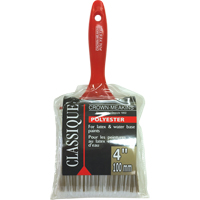 Classic Paint Brush, Polyester, Plastic Handle, 4" Width  KP544 | TENAQUIP