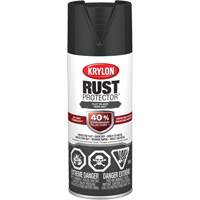 Rust Protector<sup>®</sup> Rust Preventative Enamel, Black, Very Flat, 12 oz., Aerosol Can  KR732 | TENAQUIP