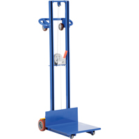 Platform Lift Stacker, Hand Winch Operated, 400 lbs. Capacity, 58" Max Lift  LU506 | TENAQUIP