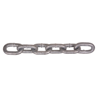 Hot-Dipped Galvanized Chains, Carbon Steel, 3/8" x 200' (60.96 m) L, Grade 40, 5400 lbs. (2.7 tons) Load Capacity  LU537 | TENAQUIP