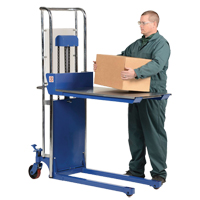 Hefti-Lift Load Stacker, Foot Pump Operated, 300 lbs. Capacity, 59" Max Lift  LV553 | TENAQUIP