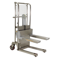 Hefti-Lift Load Stacker, Foot Pump Operated, 450 lbs. Capacity, 45-5/8" Max Lift  LV558 | TENAQUIP