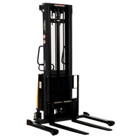 Fork Lift Stacker, Electric Operated, 2000 lbs. Capacity, 137" Max Lift  LV581 | TENAQUIP