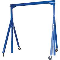 Adjustable Steel Gantry Crane, 10' L, 2000 lbs. (1 tons) Capacity  LW302 | TENAQUIP