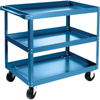 Shelf Carts , 3 Tiers, 24" W x 36" H x 36" D, 900 lbs. Capacity MB486 | TENAQUIP