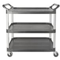 Open-Shelf Utility Cart, 3 Tiers, 40" x 37-7/8" x 20", 300 lbs. Capacity  MF864 | TENAQUIP