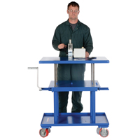 Hydraulic Lift Table, 24" L x 36" W, Steel, 2000 lbs. Capacity  MF980 | TENAQUIP