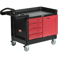Trademaster™ Mobile Cabinets & Work Centres, 4 Drawers, 49" L x 26-1/4" W x 38" H, Black  MH685 | TENAQUIP