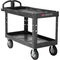 Heavy-Duty Utility Cart, 2 Tiers, 25-1/4" x 33-1/4" x 55", 750 lbs. Capacity  ML455 | TENAQUIP