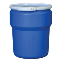 Nestable Polyethylene Drum, 10 US gal (8.33 imp. gal.), Open Top, Blue  MO770 | TENAQUIP