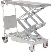 Manual Hydraulic Scissor Lift Table, 35-1/2" L x 20" W, Partial Stainless Steel, 800 lbs. Capacity  MO857 | TENAQUIP