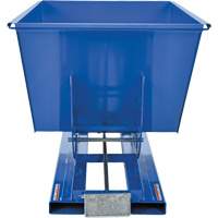 Self-Dumping Hopper, Steel, 1 cu.yd., Blue  MO922 | TENAQUIP