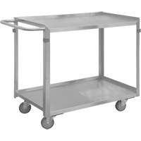 Industrial Grade Shelf Cart, 2 Tiers, 22-1/2" W x 34" H x 54-7/16" D, 600 lbs. Capacity  MO990 | TENAQUIP