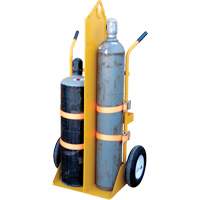 Welding Cylinder Torch Cart, Foam-Filled Wheels, 23-1/8" W x 22-13/16" L Base, 500 lbs.  MP116 | TENAQUIP