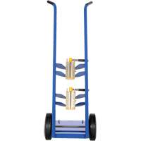 Magnetic Cylinder Hand Truck, Rubber Wheels, 12" W x 5" L Base, 350 lbs.  MP137 | TENAQUIP