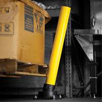 SlowStop<sup>®</sup> Flexible Rebounding Bollard, Steel, 42" H x 4" W, Yellow  MP184 | TENAQUIP