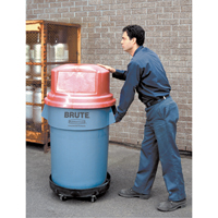 Waste Container Dolly, Polyethylene, Black  NA714 | TENAQUIP