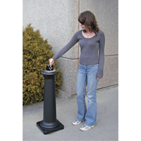 Groundskeeper Tuscan™ Cigarette Waste Collector, Free-Standing, Metal, 1 US gal. Capacity, 38-1/2" Height  NI686 | TENAQUIP