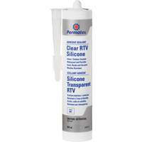 Clear RTV Adhesive Sealant, 300 ml, Cartridge, Clear  NIR843 | TENAQUIP