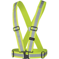 Elastic Safety Harness, High Visibility Lime-Yellow, Silver Reflective Colour, One Size  NIT328 | TENAQUIP