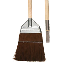Railway & Track Broom with Chisel, Wood Handle, Polypropylene Bristles, 56" L  NJB572 | TENAQUIP