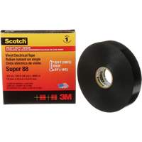 Scotch<sup>®</sup> Super 88 Professional-Grade  Electrical Tape, 19 mm (3/4") W x 32.9 m (108') L, 8.5 mils, Black  NJU285 | TENAQUIP