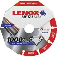 MetalMax™ Cut-Off Wheel, 5" x 0.05", 7/8" Arbor, Type 1, Diamond, 12200 RPM  NKE444 | TENAQUIP